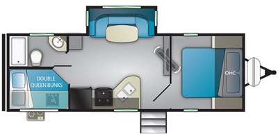 2020 Heartland Mallard M245 floorplan