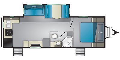 2020 Heartland Mallard M25 floorplan