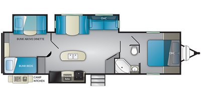 2020 Heartland Prowler 330BH floorplan