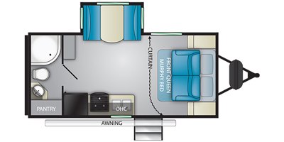 2020 Heartland Sundance Ultra-Lite SDTT 189MB floorplan