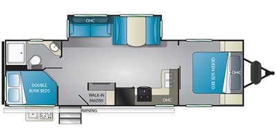 2020 Heartland Sundance Ultra-Lite SDTT 278BH floorplan