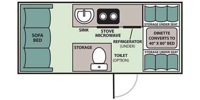 2020 Aliner Expedition Base floorplan