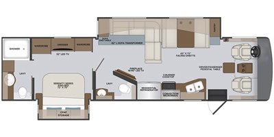 2020 Holiday Rambler Vacationer® 35K floorplan