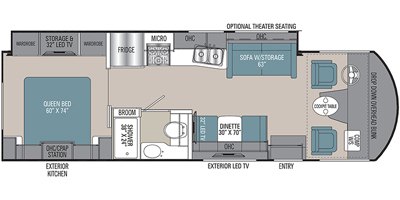 2020 Coachmen Pursuit Precision 29SS floorplan