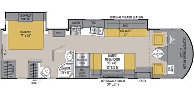 2020 Coachmen Pursuit 32WC floorplan