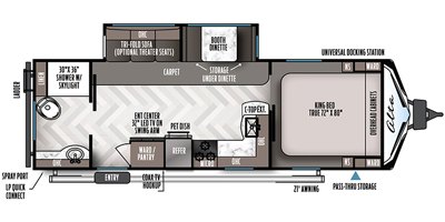 2020 East To West Alta 2600 KRB floorplan