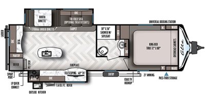 2020 East To West Alta 2810 KIK floorplan