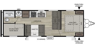 2020 East To West Della Terra 250BH floorplan