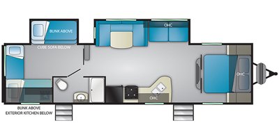 2020 Heartland Trail Runner TR 325 ODK floorplan