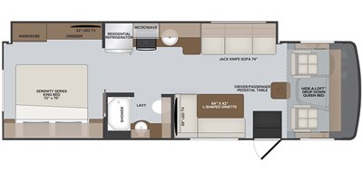 2020 Holiday Rambler Admiral 29M floorplan