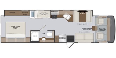 2020 Holiday Rambler Admiral 34J floorplan