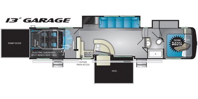 2020 Heartland Cyclone CY 4270 floorplan