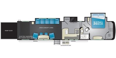 2020 Heartland Cyclone CY 4220 Giant floorplan