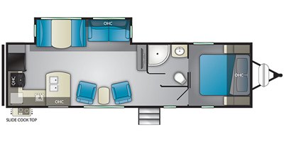 2020 Heartland North Trail NT KING 28RKDS floorplan