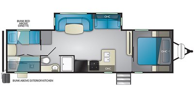 2020 Heartland North Trail NT KING 31QUBH floorplan