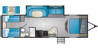 2020 Heartland Pioneer PI QB 300 floorplan