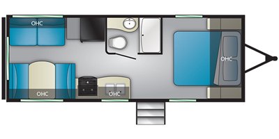 2020 Heartland Pioneer PI RD 210 floorplan