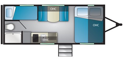 2020 Heartland Pioneer PI BH 175 floorplan