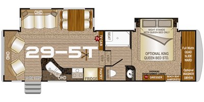 2020 Northwood Arctic Fox Grande Ronde 29-5T floorplan