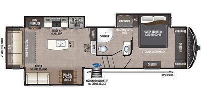 2020 Keystone Montana High Country 295RL floorplan