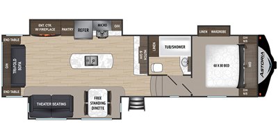 2020 Dutchmen Astoria 2993RLF floorplan