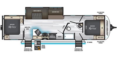 2020 Forest River Cherokee Alpha Wolf 29DQ-L floorplan