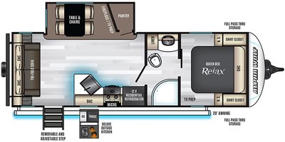 2020 Forest River Cherokee Alpha Wolf 23RD-L floorplan