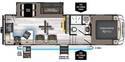 2020 Forest River Cherokee Arctic Wolf 271RK floorplan