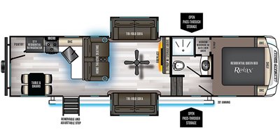 2020 Forest River Cherokee Arctic Wolf 311ML floorplan