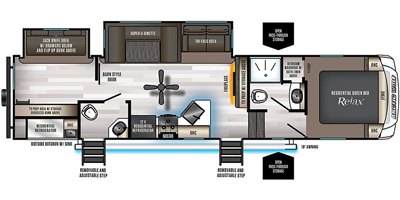 2020 Forest River Cherokee Arctic Wolf 321BH floorplan