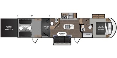 2020 Dutchmen Endurance 3586 floorplan