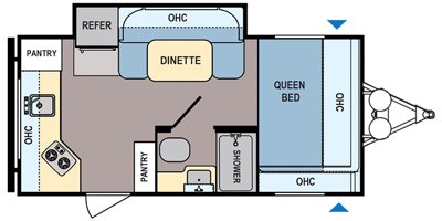 2020 Dutchmen Coleman Light LX 1605FB floorplan