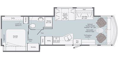 2020 Winnebago Vista 35U floorplan