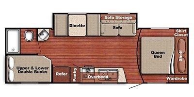 2020 Gulf Stream Ameri-Lite Ultra Lite 259BH floorplan