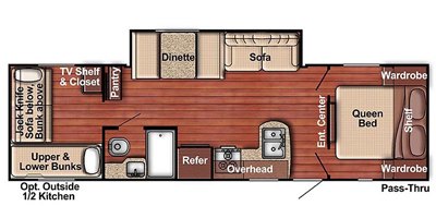 2020 Gulf Stream Ameri-Lite Ultra Lite 274QB floorplan