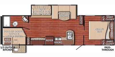 2020 Gulf Stream Ameri-Lite Ultra Lite 281BH floorplan