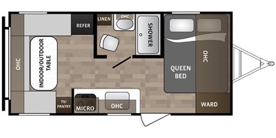 2020 Dutchmen Kodiak Cub 176RD floorplan