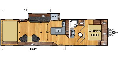 2020 Eclipse Iconic Wide Lite 3016IK floorplan