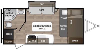 2020 Dutchmen Kodiak Cub 178RB floorplan