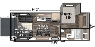 2020 Forest River XLR Boost 21QBS floorplan