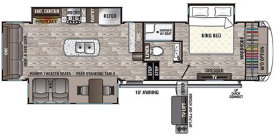 2020 Forest River Cedar Creek Silverback Edition 33IK floorplan