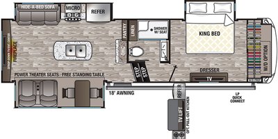 2020 Forest River Cedar Creek Silverback Edition 29RW floorplan