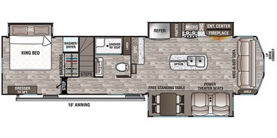 2020 Forest River Cedar Creek Cottage 40CL floorplan