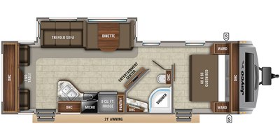 2020 Jayco White Hawk 28RL floorplan