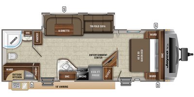 2020 Jayco White Hawk 27RB floorplan