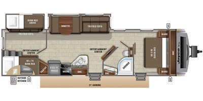 2020 Jayco White Hawk 31BH floorplan