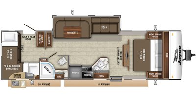 2020 Jayco Jay Feather 29QB floorplan