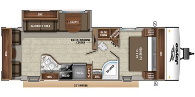 2020 Jayco Jay Feather 24RL floorplan