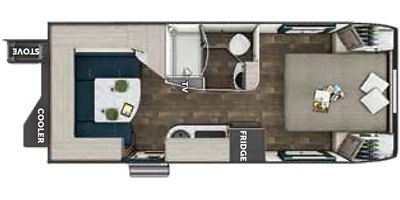 2020 Lance Travel Trailer 2075 floorplan