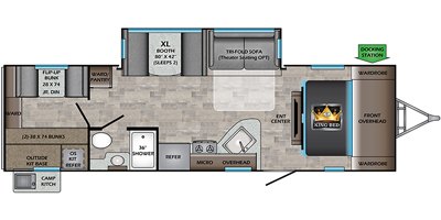 2020 CrossRoads Sunset Trail Super Lite SS289QB floorplan